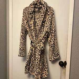 Plush VS cheetah robe